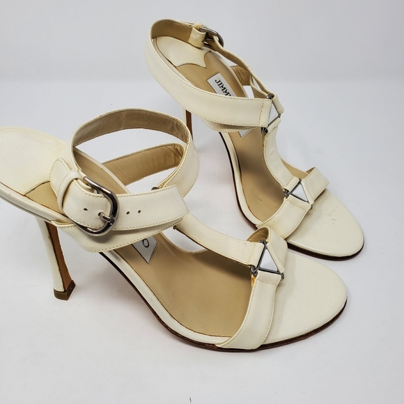 Jimmy Choo White Patent Pumps - Picture 3 of 8